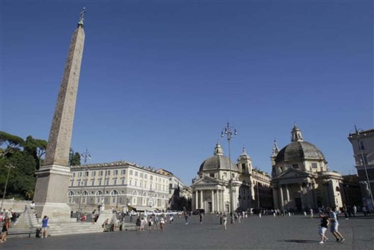 In the book "Eat, Pray, Love," author Elizabeth Gilbert writes about visiting the Piazza del Popolo  during her stay in Rome.